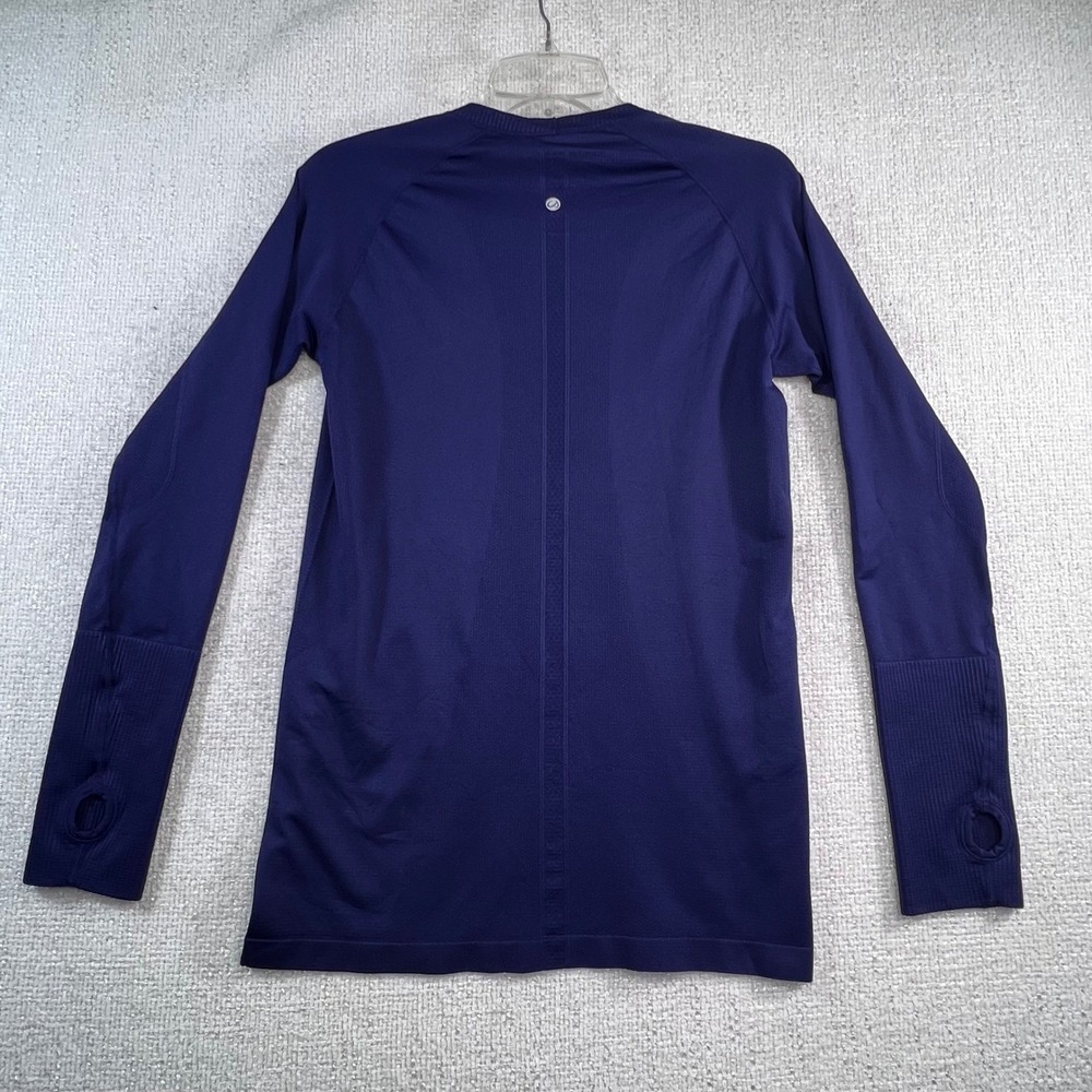 CRZ YOGA Womens L Blue Seamless Long Sleeve Athletic Yoga Top R211 - Picture 9 of 11